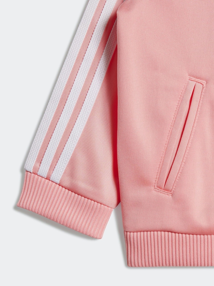 adidas Originals Pink Infants Firebird Tracksuit - Image 5 of 7