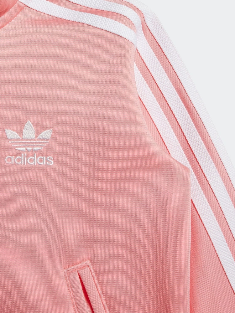 adidas Originals Pink Infants Firebird Tracksuit - Image 6 of 7