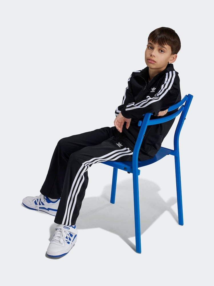 adidas originals Black Blue Firebird Sweatshirt - Image 1 of 5