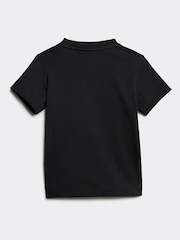 adidas originals Black Kids 100% Cotton Shorts T-Shirt Set - Image 3 of 7