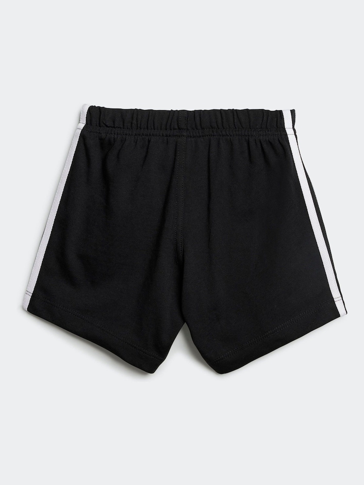 adidas originals Black Kids 100% Cotton Shorts T-Shirt Set - Image 4 of 7