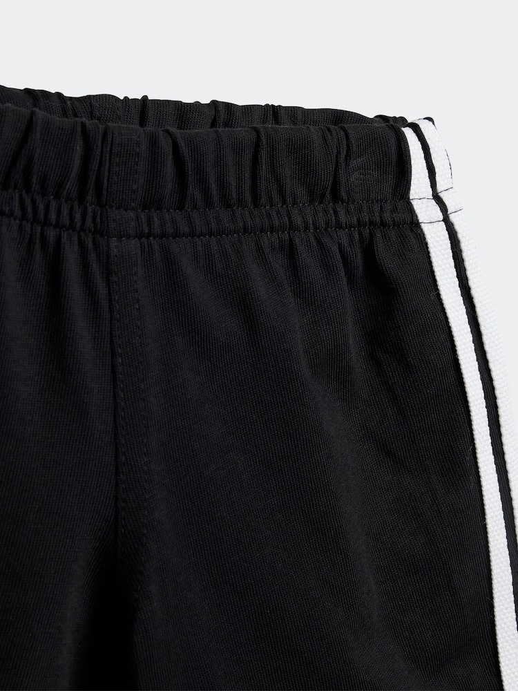 adidas originals Black Kids 100% Cotton Shorts T-Shirt Set - Image 7 of 7
