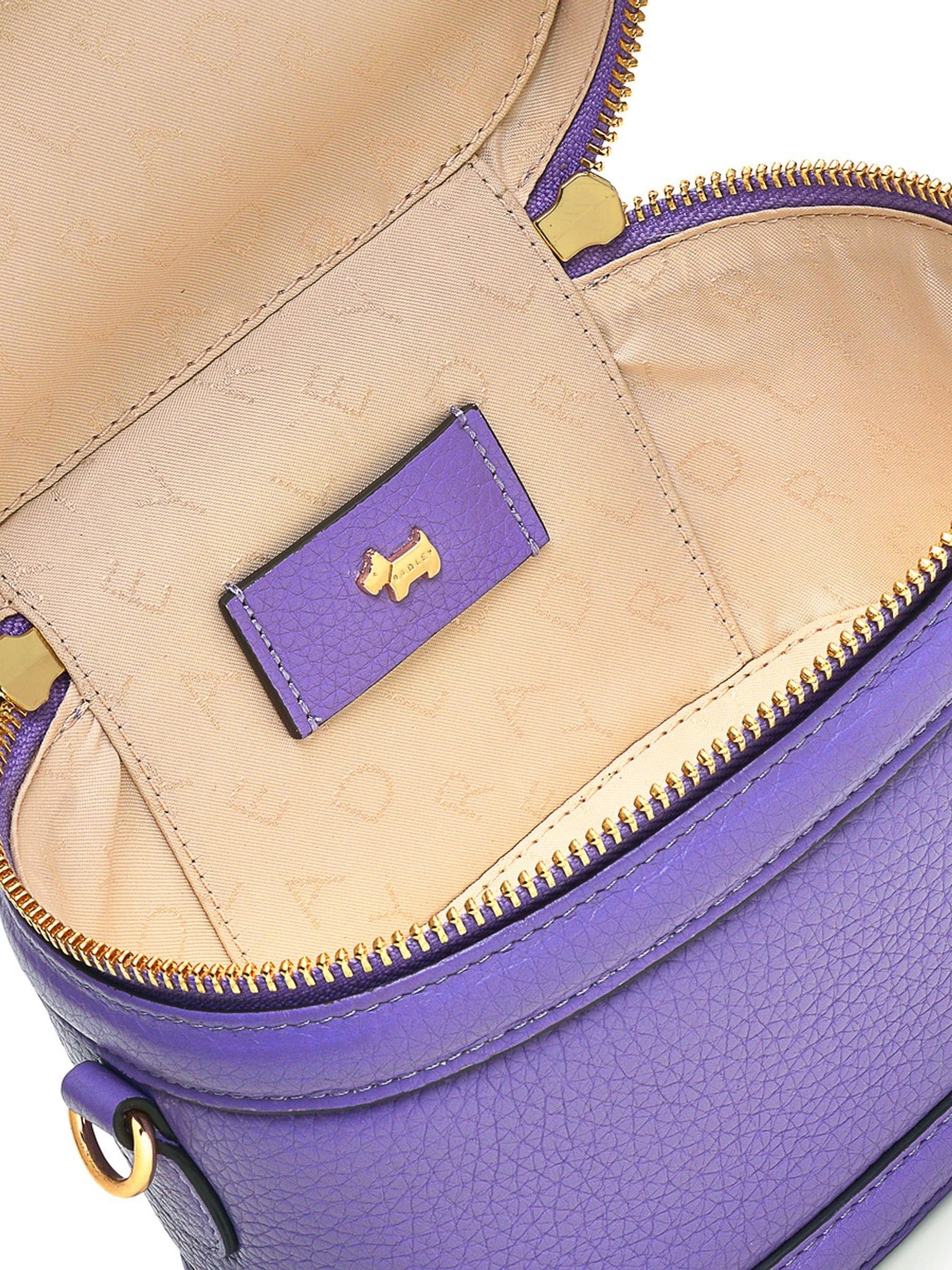 Radley London Purple Harriet Street Small Zip Around Crossbody Bag