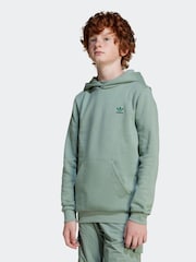 adidas originals Green Small Trefioil Logo Hoodie - Image 1 of 6