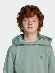 adidas originals Green Small Trefioil Logo Hoodie - Image 4 of 6