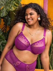 Elomi Purple Hollyhock Matilda Full Briefs - Image 1 of 7