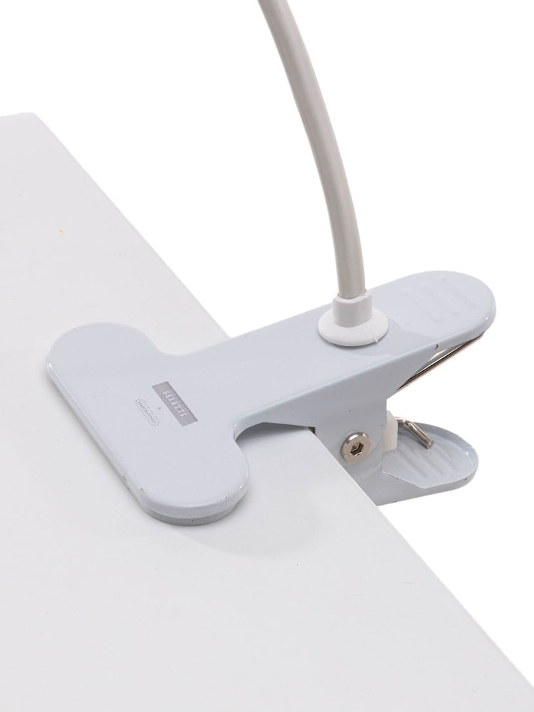 Seletti White Sparrow Landing Resin Table Lamp with Clamp - Image 6 of 6