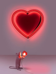 Seletti Pink Mouse Resin Table Lamp - Image 1 of 4