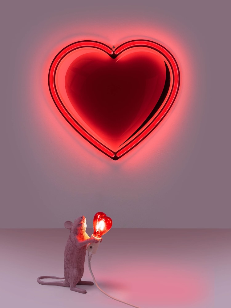 Seletti Pink Mouse Resin Table Lamp - Image 1 of 4