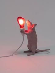 Seletti Pink Mouse Resin Table Lamp - Image 3 of 4