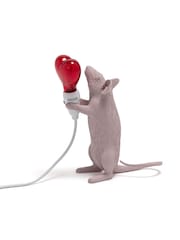 Seletti Pink Mouse Resin Table Lamp - Image 4 of 4
