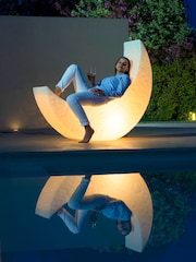 Seletti White My Moon Floor Seat Lamp - Image 2 of 5