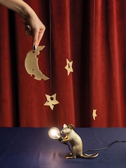 Seletti Gold Sitting Mouse Resin Table Lamp - Image 1 of 6