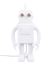 Seletti White Robot Porcelain Table Lamp - Image 4 of 6