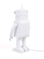 Seletti White Robot Porcelain Table Lamp - Image 6 of 6