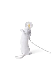 Seletti White Standing Mouse Resin Table Lamp - Image 6 of 6