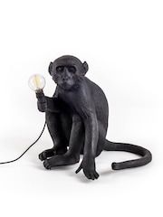 Seletti Black Sitting Monkey Outdoor Table Lamp - Image 3 of 5