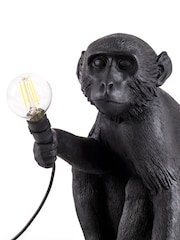 Seletti Black Sitting Monkey Outdoor Table Lamp - Image 4 of 5