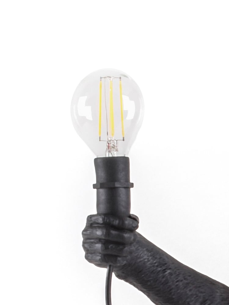 Seletti Black Sitting Monkey Outdoor Table Lamp - Image 5 of 5