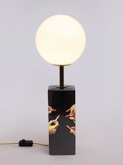 Seletti Black Porcelain Toilet Paper Lipstick Table Lamp - Image 2 of 3