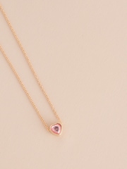 Gold Tone Birthstone Necklace - Image 10 of 13