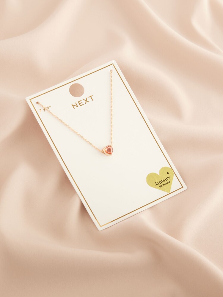Gold Tone Birthstone Necklace - Image 13 of 13