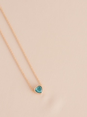 Gold Tone Birthstone Necklace - Image 5 of 13