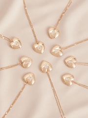 Gold Tone Initial Heart Locket Necklace - Image 1 of 11