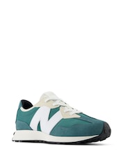 New Balance Green/White Boys 327 Trainers - Image 3 of 8