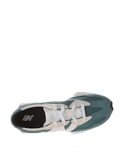 New Balance Green/White Boys 327 Trainers - Image 6 of 8