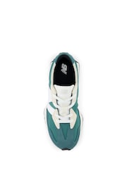New Balance Green/White Boys 327 Trainers - Image 7 of 8