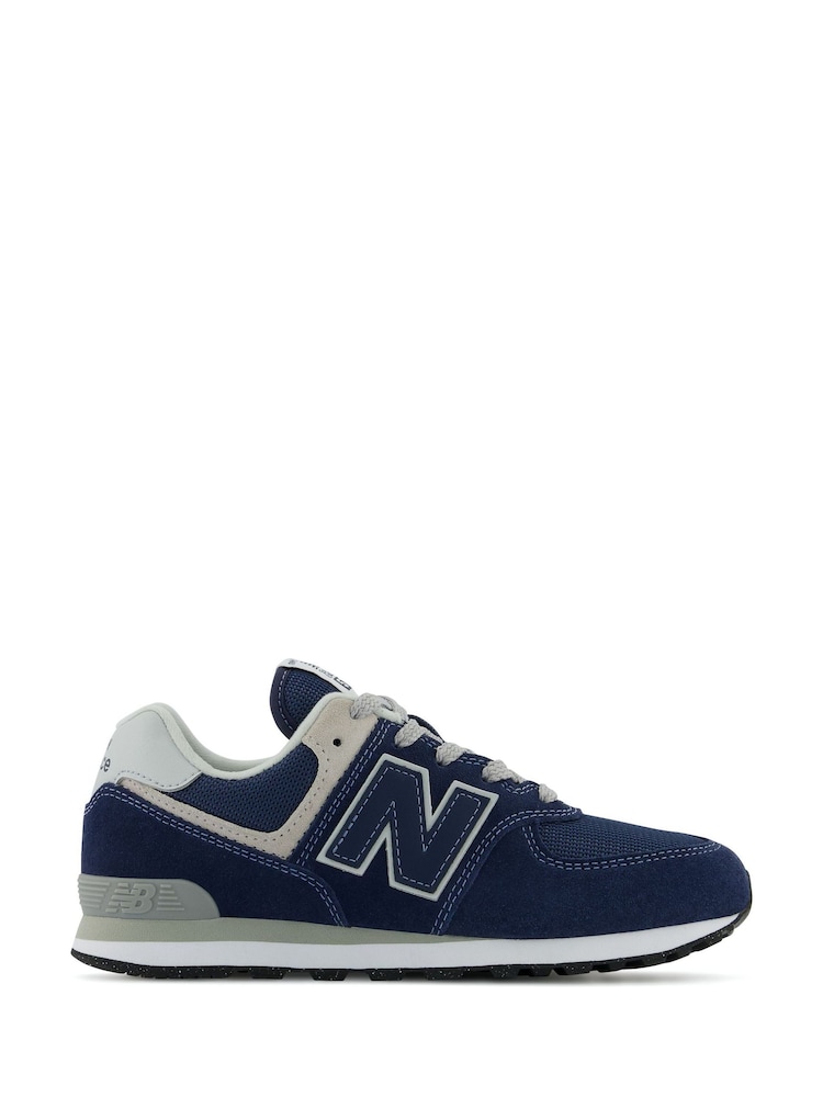 New Balance Navy Boys 574 Trainers - Image 1 of 4