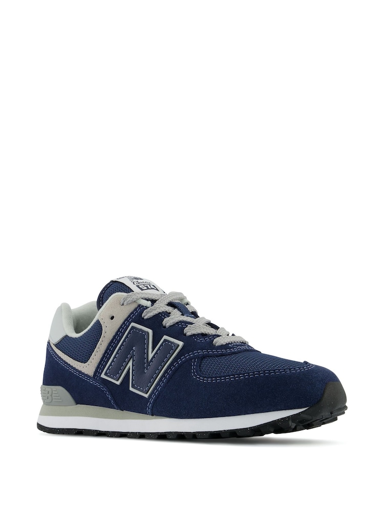 New Balance Navy Boys 574 Trainers - Image 2 of 4