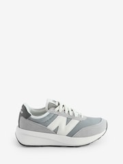New Balance Grey Boys 370 Trainers - Image 1 of 4