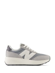 New Balance Grey Boys 370 Trainers - Image 2 of 4