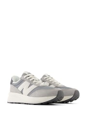New Balance Grey Boys 370 Trainers - Image 3 of 4