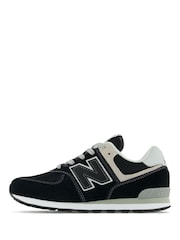 New Balance Black Boys 574 Trainers - Image 3 of 7