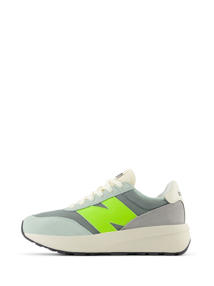 New Balance Green/Grey Boys 370 Trainers - Image 2 of 9 New Balance Green/Grey Boys 370 Trainers - Image 2 of 9