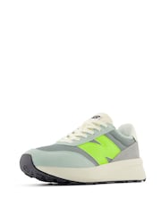 New Balance Green/Grey Boys 370 Trainers - Image 3 of 9