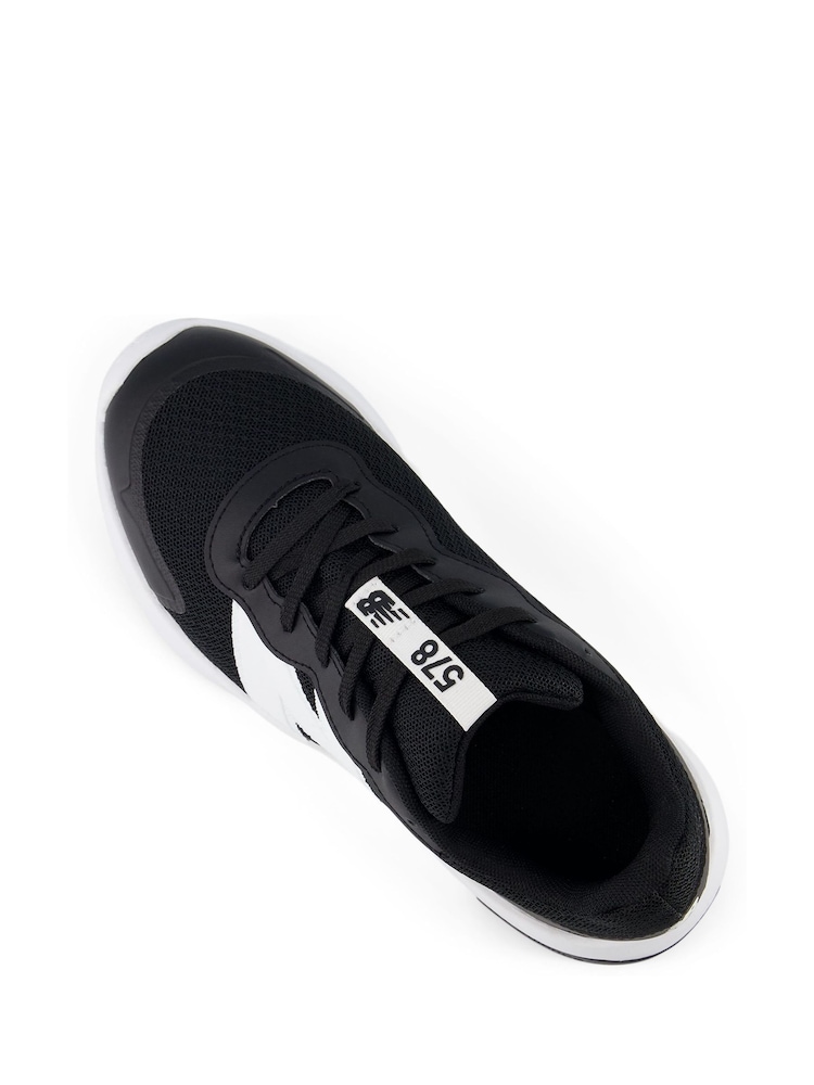 New Balance Black/White Boys 378 Trainers - Image 8 of 8