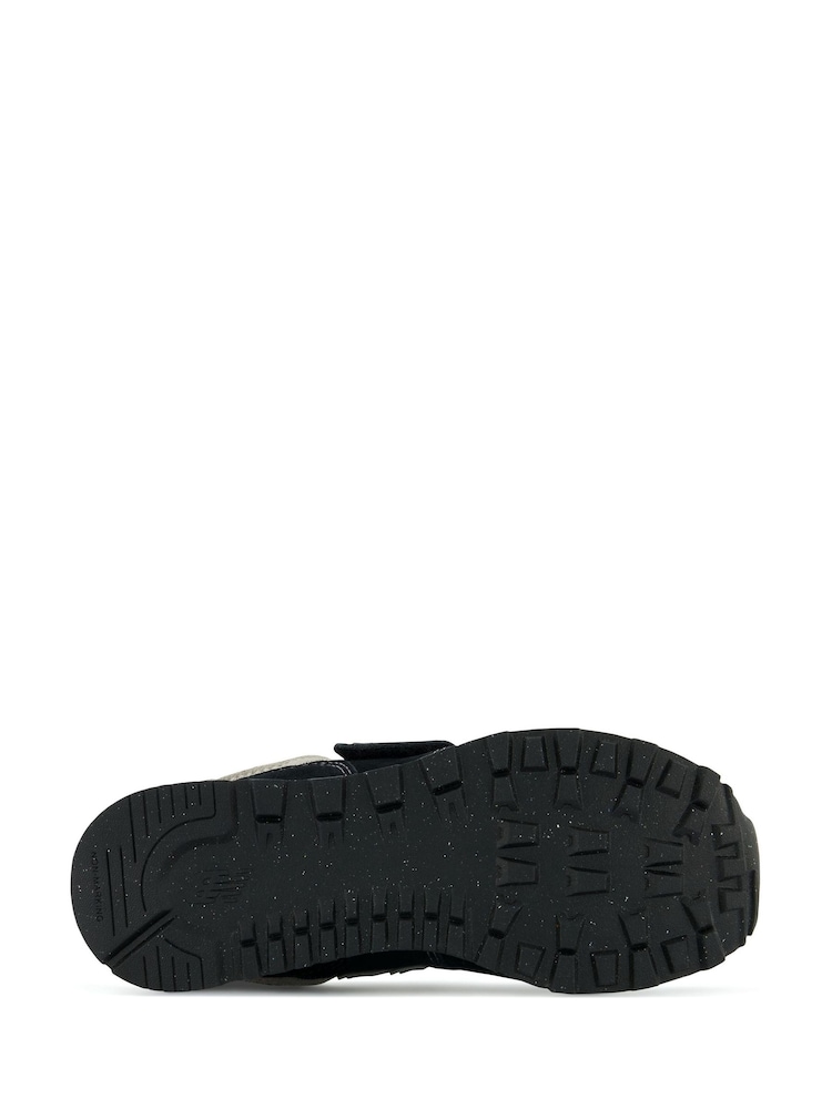 Черный - New Balance Boys Hook and Loop 574 Trainers - Изображение 6 из 6