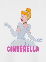 Vanilla Underground White Cinderella Girls Disney Princess Licensed 100% Cotton T-Shirt - Image 6 of 6