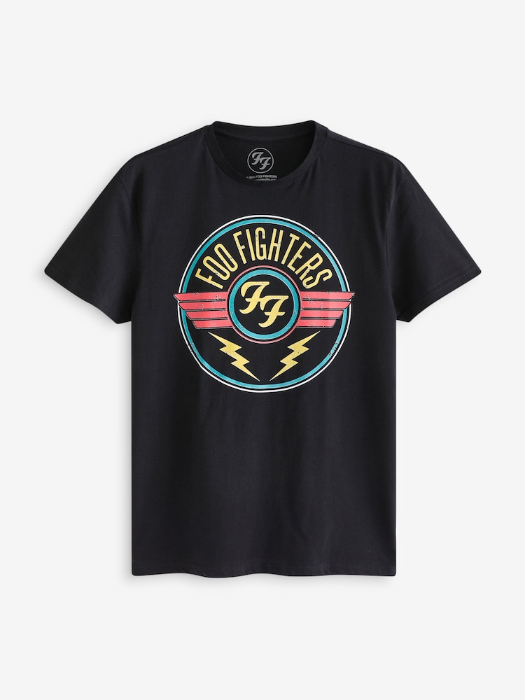 Vanilla Underground Mens Foo Fighters Licensed 100% Cotton T-Shirt - Bild 1 von 5