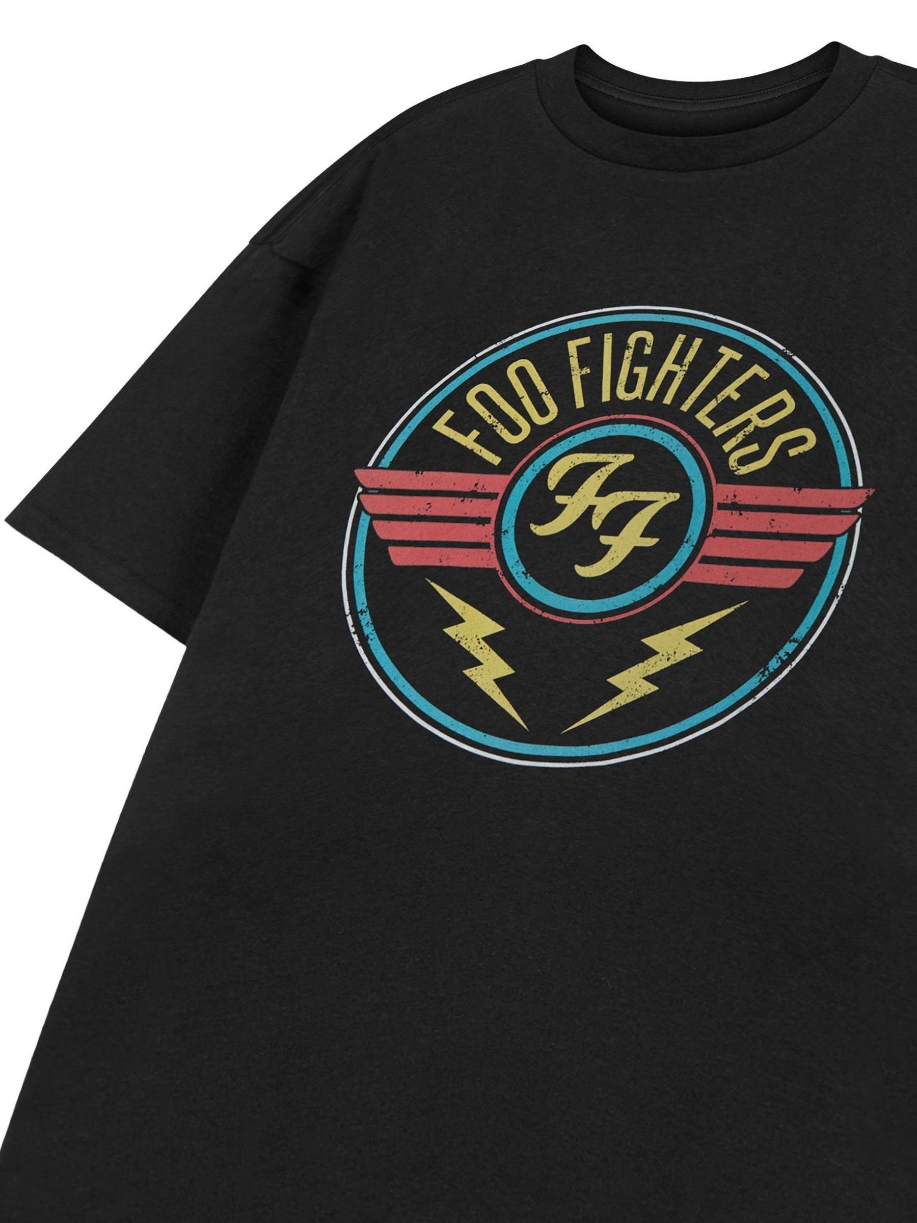 Buy Vanilla Underground Black Mens Foo Fighters Licensed 100