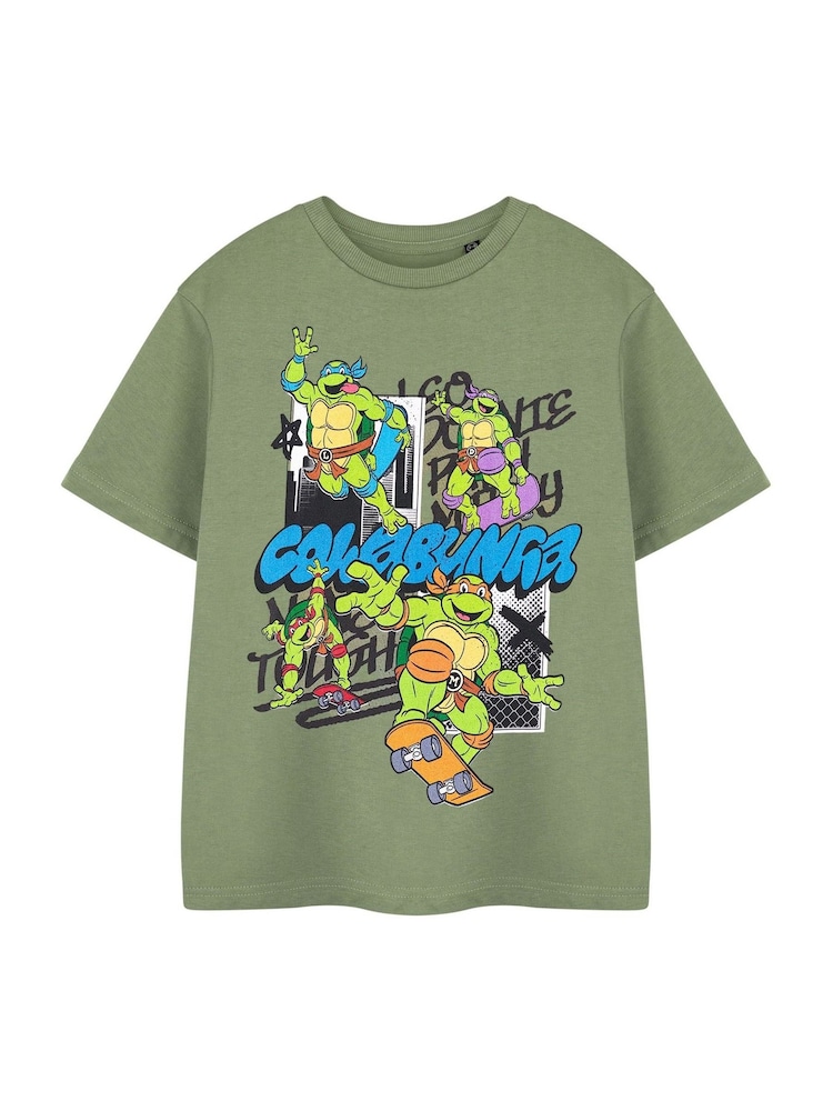 Vanilla Underground Green Teenage Mutant Ninja Turtles Boys Licensed T-Shirt - Image 1 of 6 Vanilla Underground Green Teenage Mutant Ninja Turtles Boys Licensed T-Shirt - Image 1 of 6