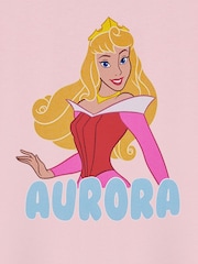 Vanilla Underground Pink Aurora Girls Disney Princess Licensed 100% Cotton T-Shirt - Image 6 of 6