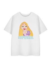 Vanilla Underground White Rapunzel Girls Disney Princess Licensed 100% Cotton T-Shirt - Image 1 of 6