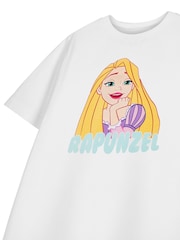 Vanilla Underground White Rapunzel Girls Disney Princess Licensed 100% Cotton T-Shirt - Image 5 of 6