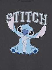 Vanilla Underground Grey Girls Stitch Disney Licensed 100% Cotton T-Shirt - Image 4 of 6