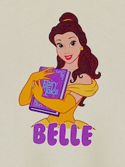 Vanilla Underground Cream Belle Girls Disney Princess Licensed 100% Cotton T-Shirt - Image 6 of 6